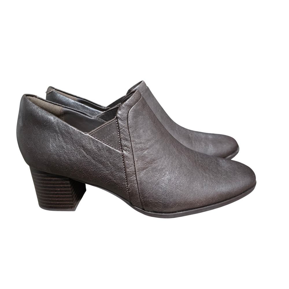 Clarks Loken Way Dark Brown‎ Leather Women's Pumps Size 10